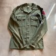 画像5: 【M/L】70s 米軍 ワッペン付き コットンサテン ユーティリティシャツジャケット■ビンテージ アメリカ古着 OG-107 ミリタリー No.9 (5)