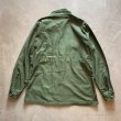画像7: 【M 15 1/2】70s 米軍実物 コットンサテン ユーティリティシャツジャケット オリーブ■ビンテージ アメリカ古着 USN ミリタリー No.6 (7)