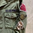 画像3: 【M/L】70s 米軍 ワッペン付き コットンサテン ユーティリティシャツジャケット■ビンテージ アメリカ古着 OG-107 ミリタリー No.9 (3)
