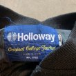 画像3: 【XL】90s USA製 HOLLOWAY Doritos 袖革×ウールスタジャン ジャケット ブラック 黒■ビンテージ オールド アメリカ古着 企業 ホロウェイ (3)