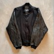 画像6: 【2XL】USA製 Golden Bear 袖革×ウールスタジャン ジャケット ブラック 黒■ビンテージ オールド アメリカ古着 企業 ゴールデンベア (6)