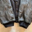画像7: 【2XL】USA製 Golden Bear 袖革×ウールスタジャン ジャケット ブラック 黒■ビンテージ オールド アメリカ古着 企業 ゴールデンベア (7)