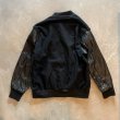 画像8: 【XL】90s USA製 HOLLOWAY Doritos 袖革×ウールスタジャン ジャケット ブラック 黒■ビンテージ オールド アメリカ古着 企業 ホロウェイ (8)