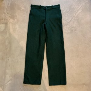 画像: 【W34(W33)】デッドストック USA製 Johnson ウールパンツ グリーン 緑無地■ビンテージ オールド アメリカ古着 ハンティング ジョンソン
