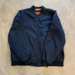 画像4: 【4XL】RED KAP ジップアップ ワークジャケット ネイビー 今無地■ビンテージ オールド アメリカ古着 レッドキャップ ビッグサイズ MA-1 (4)