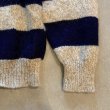 画像4: 【M/L】PECONIC BAY TRADERS ヘンリーネック ウールセーター 太ボーダー■ビンテージ オールド レトロ アメリカ古着 80s-90s ニット (4)