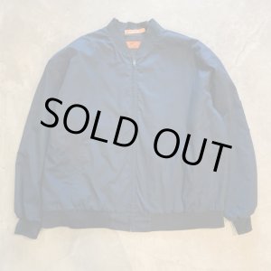 画像: 【4XL】RED KAP ジップアップ ワークジャケット ネイビー 今無地■ビンテージ オールド アメリカ古着 レッドキャップ ビッグサイズ MA-1