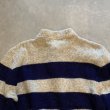 画像8: 【M/L】PECONIC BAY TRADERS ヘンリーネック ウールセーター 太ボーダー■ビンテージ オールド レトロ アメリカ古着 80s-90s ニット (8)