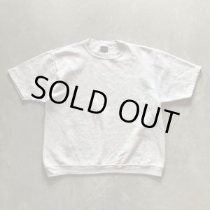 画像: 【M/L】90s USA製 Hanes 半袖スウェット ライトグレー 無地■ビンテージ オールド レトロ アメリカ古着 トレーナー 杢グレー