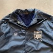画像4: 【L】80s USA製 Hilton UPS 裏ボア ナイロンコーチジャケット ネイビー 紺無地■ビンテージ オールド アメリカ古着 企業 (4)