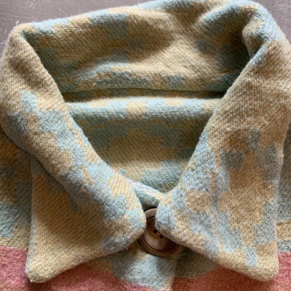 画像3: 【S/M】UNKNOWN ウールジャケット 総柄 ネイティブ柄■ビンテージ オールド レトロ アメリカ古着 ブランケット カバーオール (3)