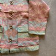 画像4: 【S/M】UNKNOWN ウールジャケット 総柄 ネイティブ柄■ビンテージ オールド レトロ アメリカ古着 ブランケット カバーオール (4)