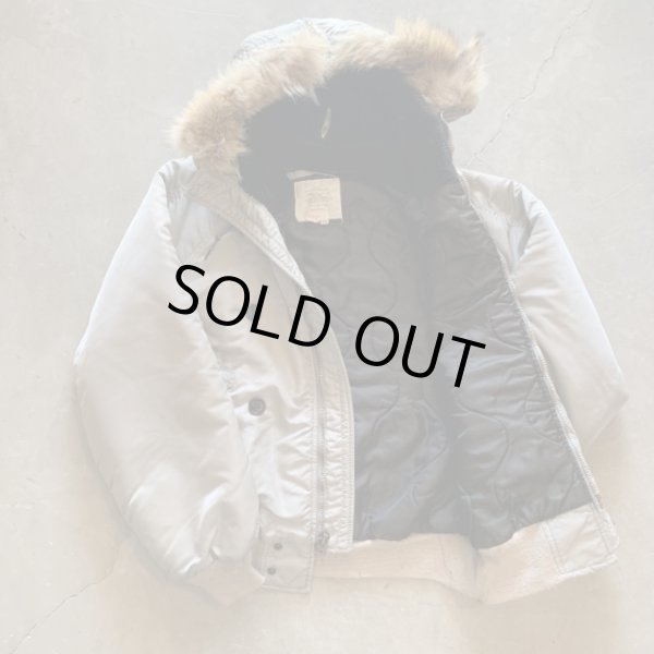 画像9: 【L 42】USA製 SPIEWAK N-2Bタイプ リアルファー フライトジャケット シルバーグレー■ビンテージ アメリカ古着 90s スピワック (9)