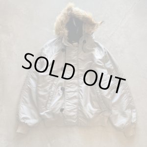 画像: 【L 42】USA製 SPIEWAK N-2Bタイプ リアルファー フライトジャケット シルバーグレー■ビンテージ アメリカ古着 90s スピワック