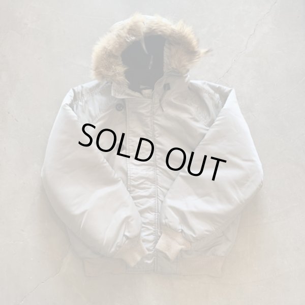 画像5: 【L 42】USA製 SPIEWAK N-2Bタイプ リアルファー フライトジャケット シルバーグレー■ビンテージ アメリカ古着 90s スピワック (5)