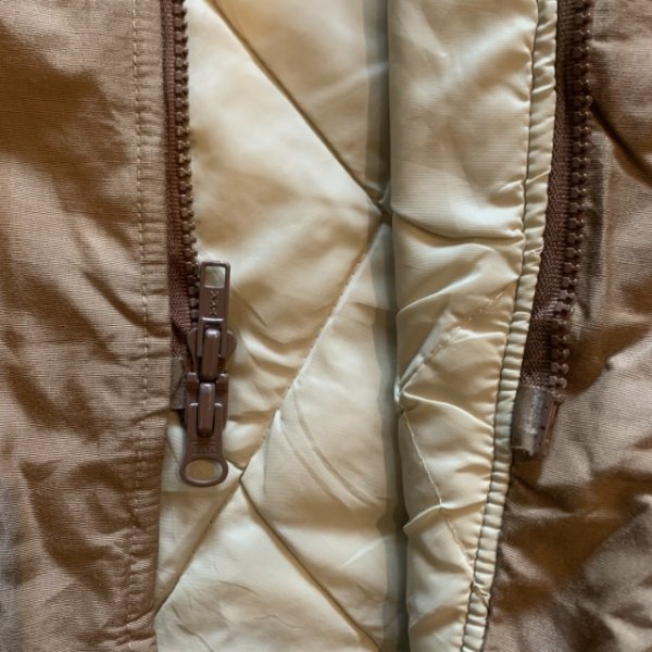 画像5: 【L/XL】80s USA製 campus コーデュロイ切替 中綿ジャケット ベージュ■ビンテージ オールド アメリカ古着 キャンパス アウトドア (5)