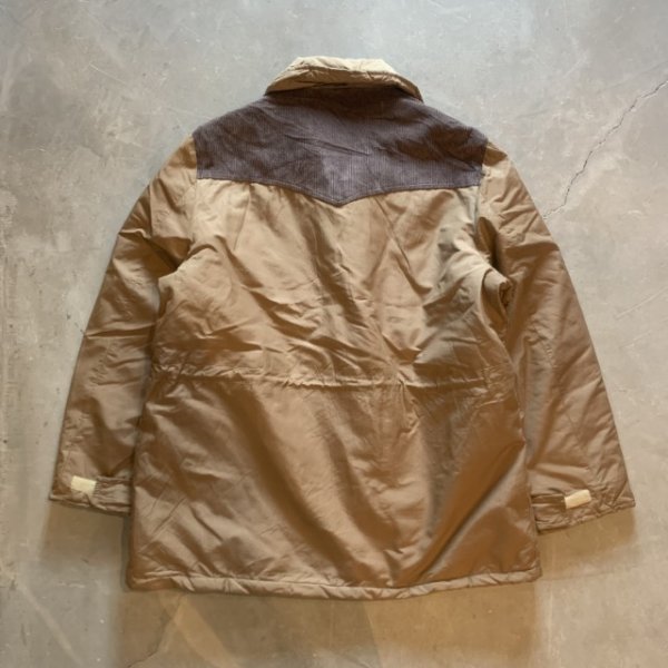 画像7: 【L/XL】80s USA製 campus コーデュロイ切替 中綿ジャケット ベージュ■ビンテージ オールド アメリカ古着 キャンパス アウトドア (7)