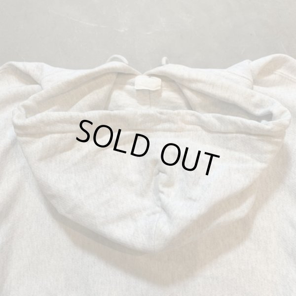 画像8: 【L/XL】Champion リバースウィーブ カレッジプリント スウェットパーカー ライトグレー■アメリカ古着 チャンピオン トレーナー (8)