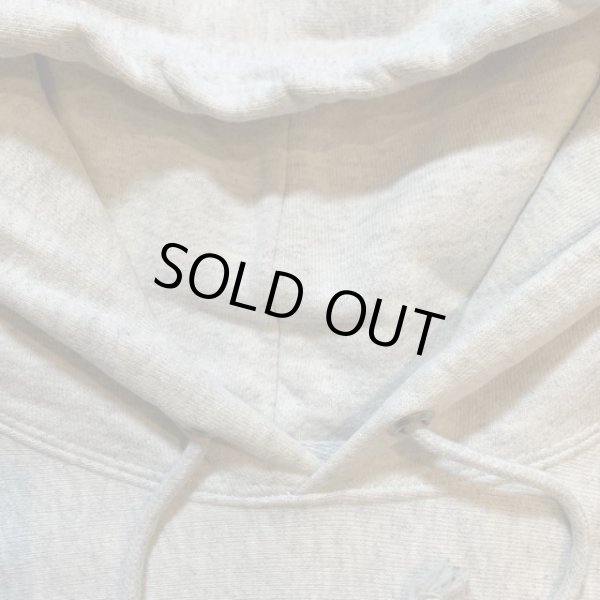 画像3: 【L/XL】Champion リバースウィーブ カレッジプリント スウェットパーカー ライトグレー■アメリカ古着 チャンピオン トレーナー (3)