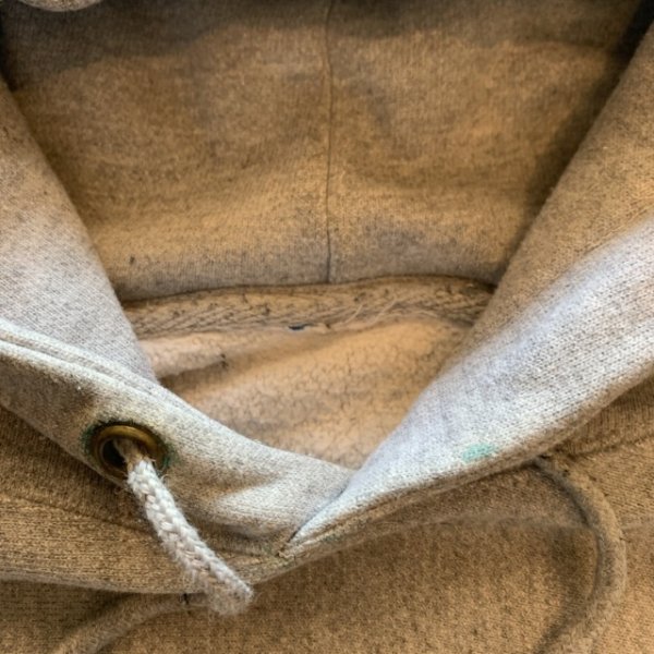 画像4: 【L/XL】Champion リバースウィーブ スウェットパーカー グレー 無地■アメリカ古着 チャンピオン トレーナー カレッジ (4)