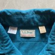 画像3: 【L】USA製 LL Bean 長袖シャモアクロスシャツ 青緑 無地■ビンテージ オールド アメリカ古着 ネルシャツ エルエルビーン 80s (3)