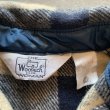 画像3: 【Ladies or Boys】80s USA製 Woolrich 長袖ウールシャツ 白黒チェック■ビンテージ オールド レトロ アメリカ古着 子供服 レディース (3)