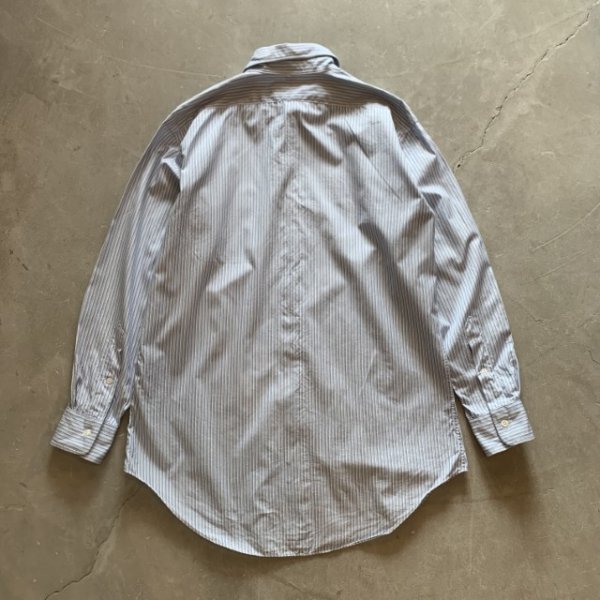 画像6: 【M/L】Polo Ralph Lauren PHILIP 長袖シャツ 白青ストライプ■古着 ポロ ラルフローレン オールコットン 90s (6)