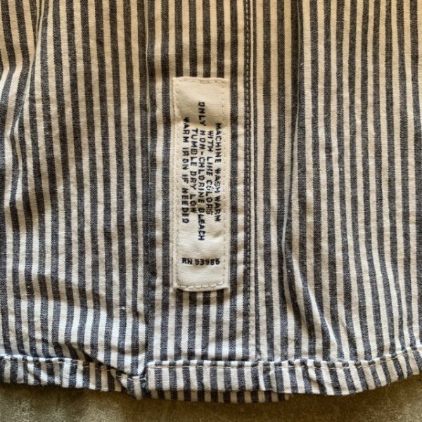 画像7: 【L】ブルックスブラザーズ REGENT 長袖ボタンダウンシャツ ストライプ■ビンテージ オールド アメリカ古着 ブルー (7)