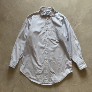 画像: 【M/L】Polo Ralph Lauren PHILIP 長袖シャツ 白青ストライプ■古着 ポロ ラルフローレン オールコットン 90s