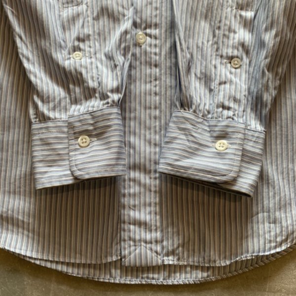 画像5: 【M/L】Polo Ralph Lauren PHILIP 長袖シャツ 白青ストライプ■古着 ポロ ラルフローレン オールコットン 90s (5)