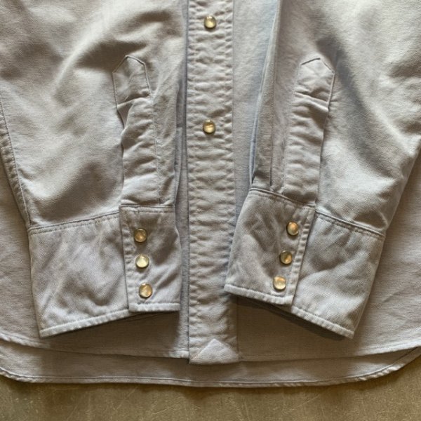 画像6: 【M】Polo Ralph Lauren 長袖ウエスタンシャツ 青■ビンテージ 古着 ポロ ラルフローレン オールコットン 90s オクスフォード (6)