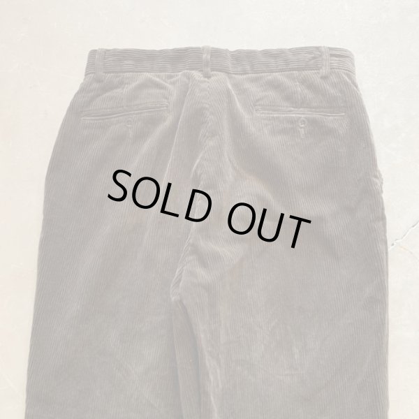 画像6: 【W33 L30】Polo Ralph Lauren ノータック 太畝コーデュロイパンツ ブラウン 焦げ茶■ビンテージ アメリカ古着 ポロラルフローレン (6)