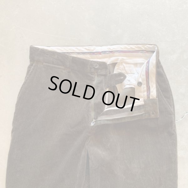 画像3: 【W33 L30】Polo Ralph Lauren ノータック 太畝コーデュロイパンツ ブラウン 焦げ茶■ビンテージ アメリカ古着 ポロラルフローレン (3)