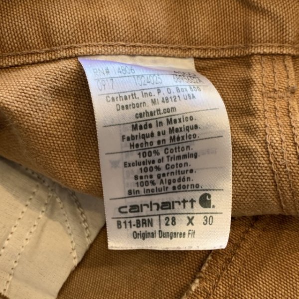 画像4: 【W28】メキシコ製 carhartt ブラウンダック ペインターパンツ■アメリカ古着 カーハート ワークウェア 2010s (4)