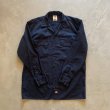 画像5: 【M/L】Dickies ボックス 長袖ワークシャツ ネイビー 紺無地■アメリカ古着 ディッキーズ コットン×ポリエステル No.2 (5)