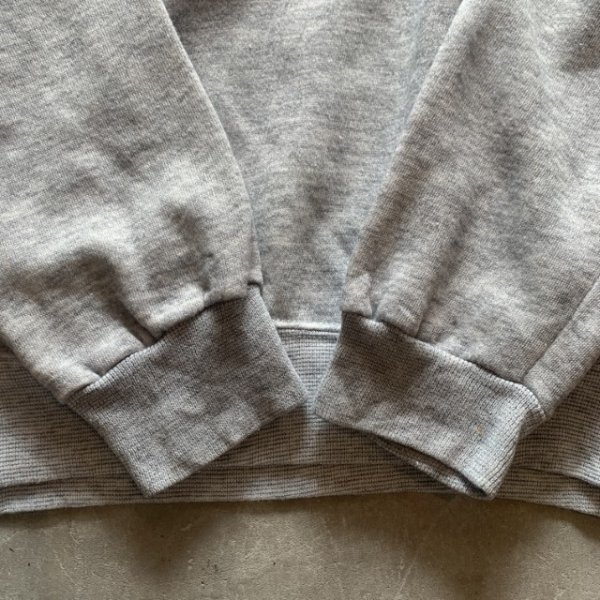 画像6: 【L/XL】80s USA製 BASSETT WALKER ラグランスウェット 杢グレー 無地■ビンテージ オールド レトロ アメリカ古着 トレーナー (6)