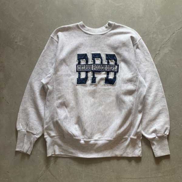 画像1: 【L/XL】90s USA製 RUGGED SWEATS リバースウィーブタイプ スウェット ライトグレー■ビンテージ オールド レトロ アメリカ古着 トレーナー (1)