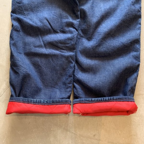 画像9: 【W32】70s MONTGOMERY WARD 裏地付き デニムペインターパンツ 濃紺■ビンテージ アメリカ古着 モンゴメリーワード ワークウェア (9)