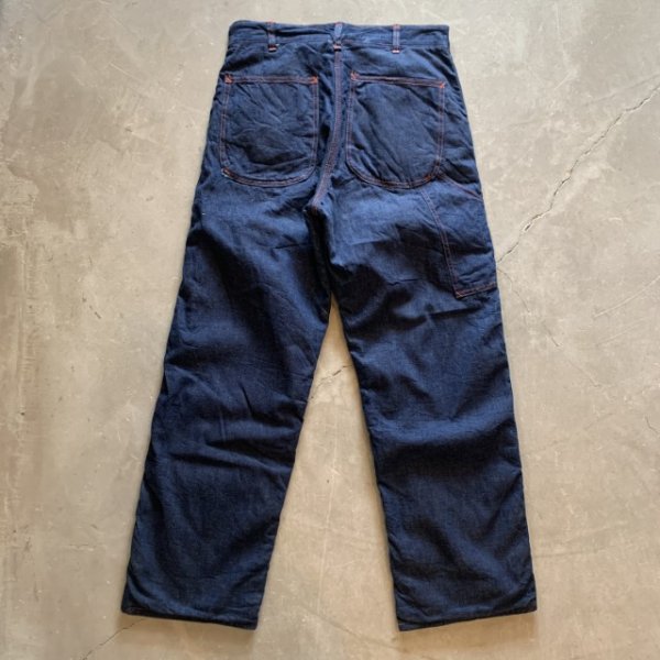 画像7: 【W32】70s MONTGOMERY WARD 裏地付き デニムペインターパンツ 濃紺■ビンテージ アメリカ古着 モンゴメリーワード ワークウェア (7)
