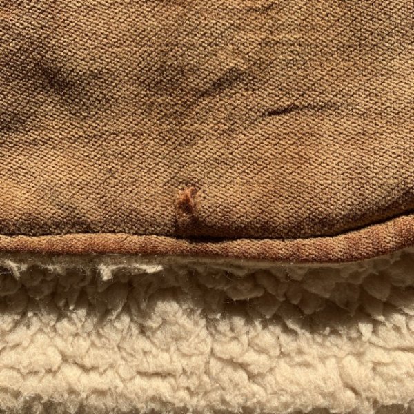 画像5: 【L/XL】70s UNKNOWN 裏ボアベスト ブラウン 茶系■ビンテージ オールド レトロ アメリカ古着 ウエスタン コットン (5)