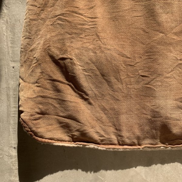 画像9: 【L/XL】70s UNKNOWN 裏ボアベスト ブラウン 茶系■ビンテージ オールド レトロ アメリカ古着 ウエスタン コットン (9)
