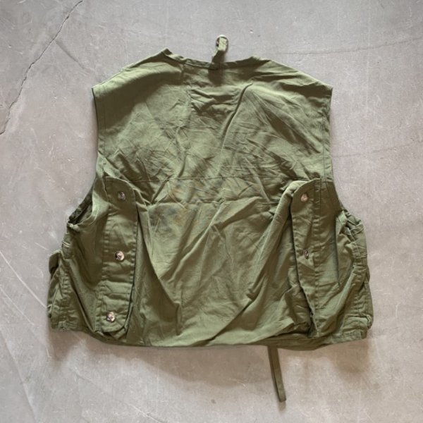 画像6: 【S/M】70s Columbia フィッシングベスト オリーブ 緑■ビンテージ オールド アメリカ古着 USA製 コロンビア アウトドア 短丈 (6)