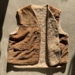 画像6: 【L/XL】70s UNKNOWN 裏ボアベスト ブラウン 茶系■ビンテージ オールド レトロ アメリカ古着 ウエスタン コットン (6)