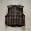 画像6: 【Ladies】USA製 Woolrich ウールベスト 緑×茶系チェック オンブレ■ビンテージ オールド アメリカ古着 90s ウールリッチ レディース (6)