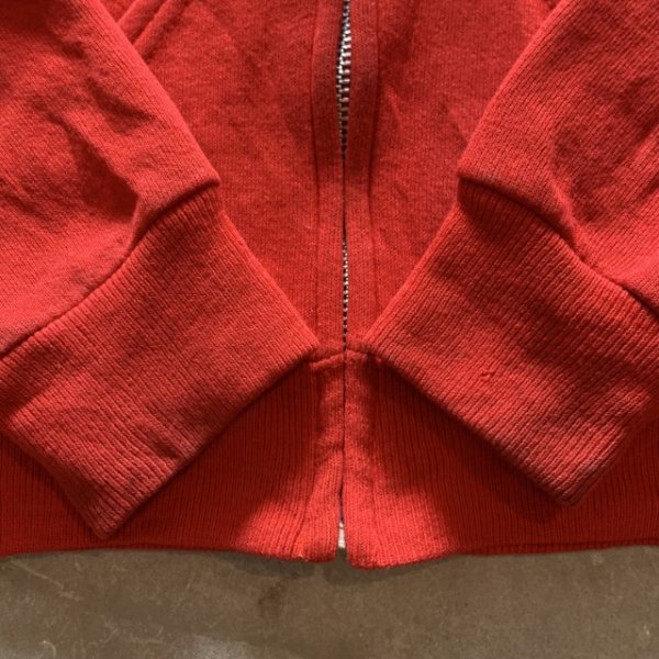 画像7: 【Kids】80s UNKNOWN ジップアップ スウェットパーカー レッド 赤■ビンテージ オールド レトロ アメリカ古着 キッズ 子供服 (7)