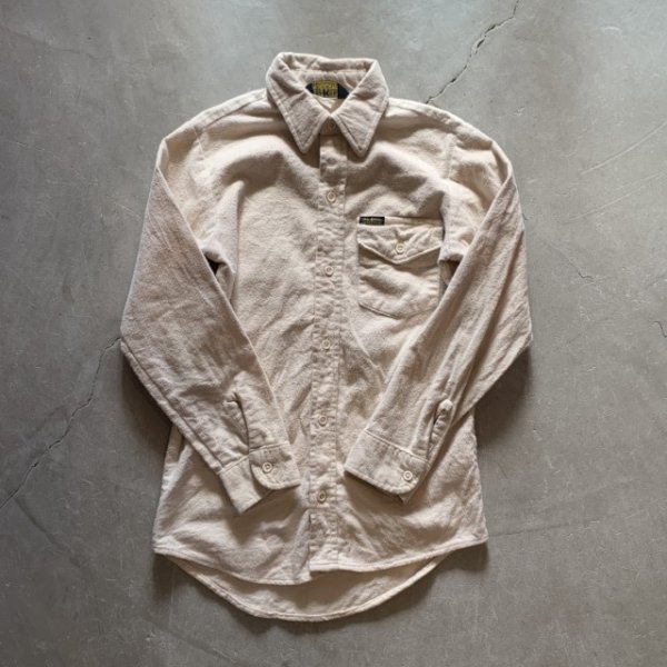 画像5: 【Kids】80s USA製 OSHKOSH 長袖シャモアクロスシャツ アイボリー 白■ビンテージ アメリカ古着 キッズ 子供服 ネルシャツ オシュコシュ (5)