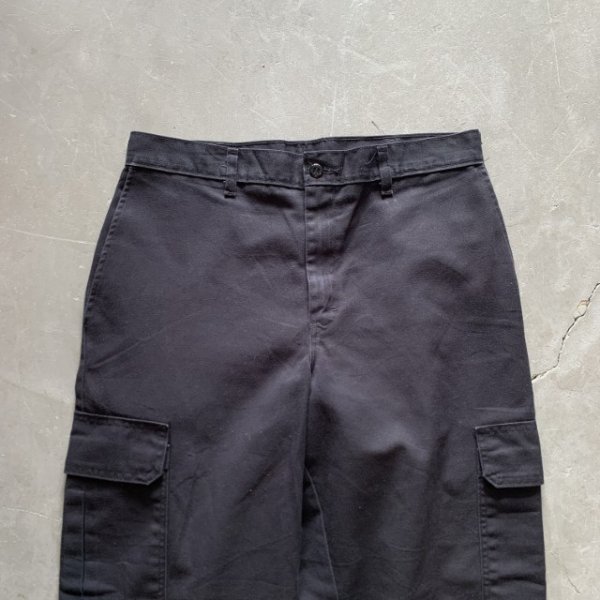 画像2: 【W32】Dickies カーゴパンツ ブラック 黒■オールド アメリカ古着 2000s ディッキーズ ワークウェア ワークパンツ (2)