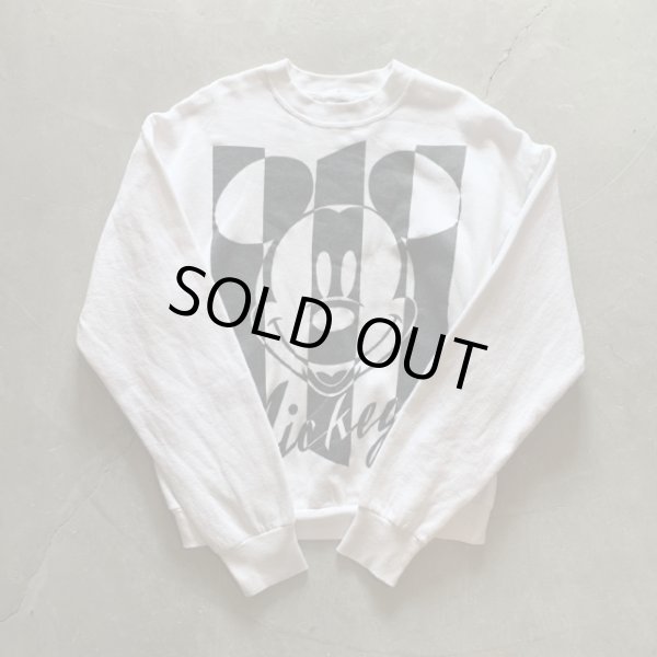 画像4: 【L/XL】90s ミッキーマウス スウェット 白■ビンテージ オールド アメリカ古着 ディズニー USA製 (4)