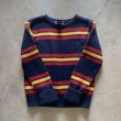 画像5: 【Kids】Polo Ralph Lauren コットンニット セーター 紺ボーダー■ビンテージ オールド アメリカ古着 キッズ 子供服 ポロラルフローレン (5)