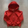 画像6: 【Kids】80s UNKNOWN ジップアップ スウェットパーカー レッド 赤■ビンテージ オールド レトロ アメリカ古着 キッズ 子供服 (6)